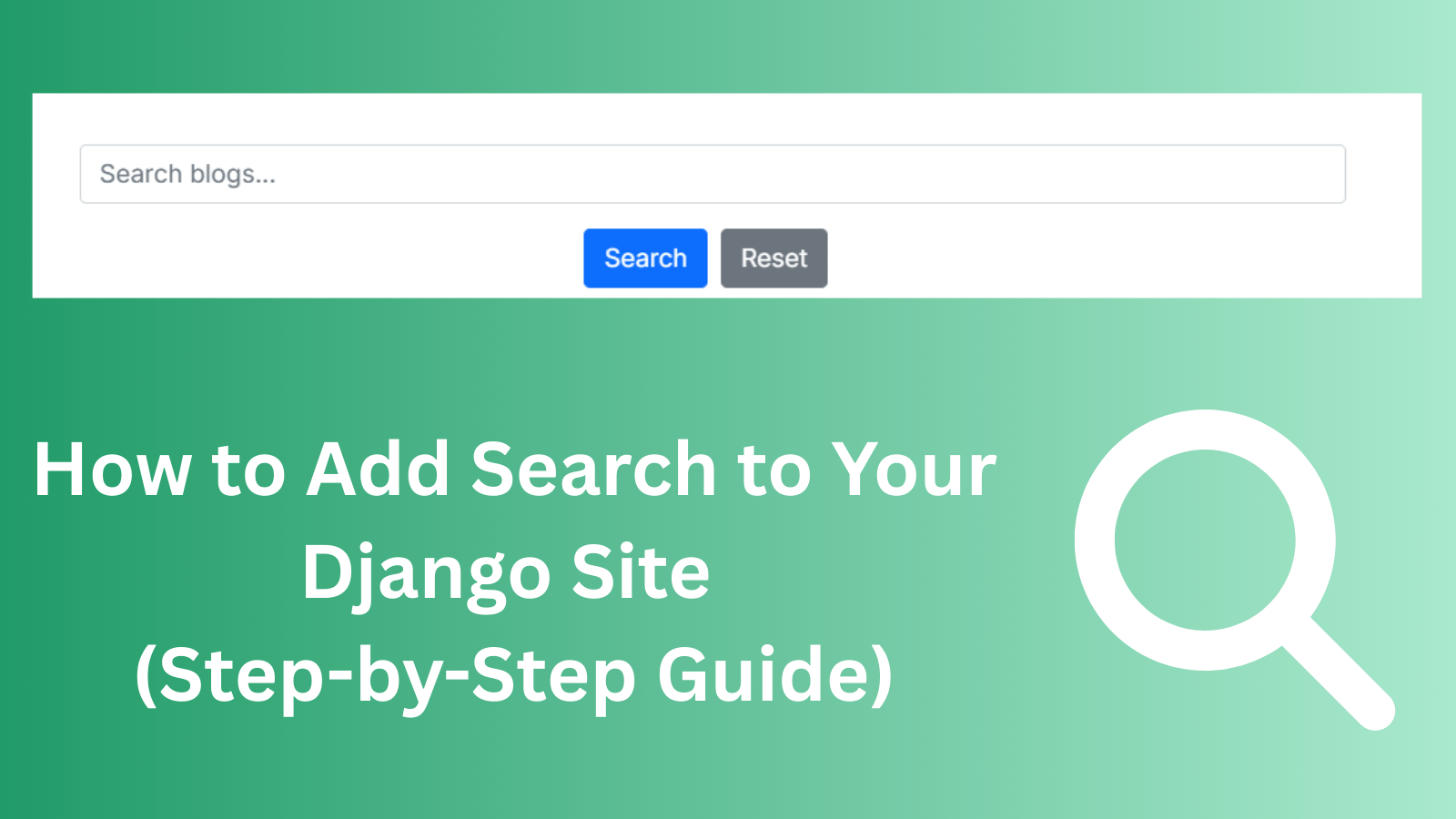 How to Add Search to Your Django Site (Step-by-Step Guide) How to Add Search to Your Django Site (Step-by-Step Guide)