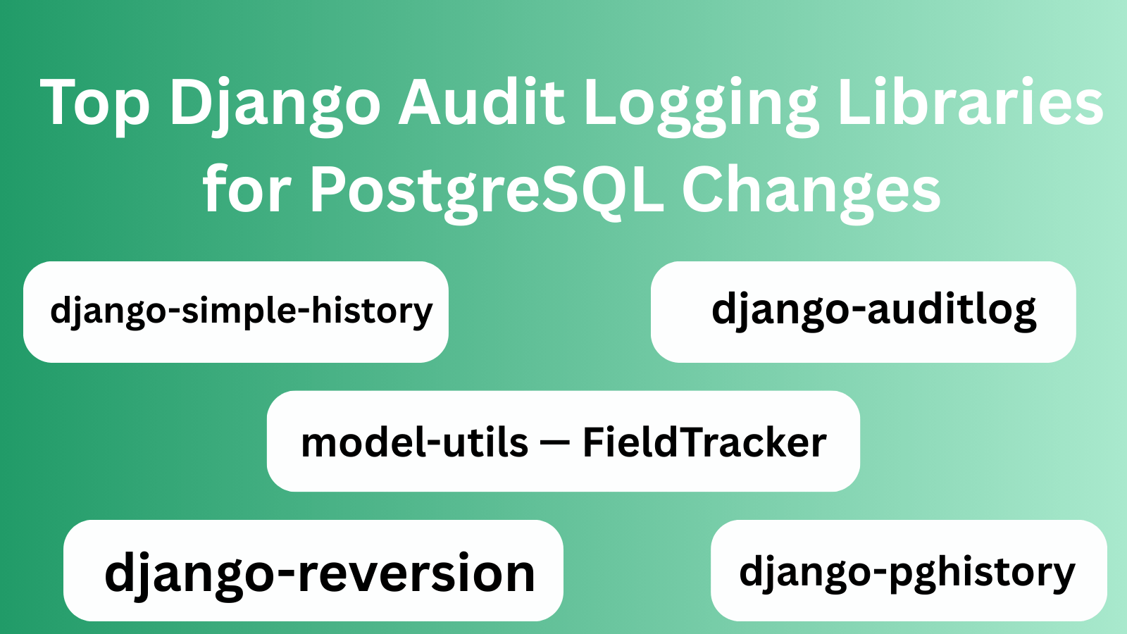 Top Django Audit Logging Libraries for PostgreSQL Changes